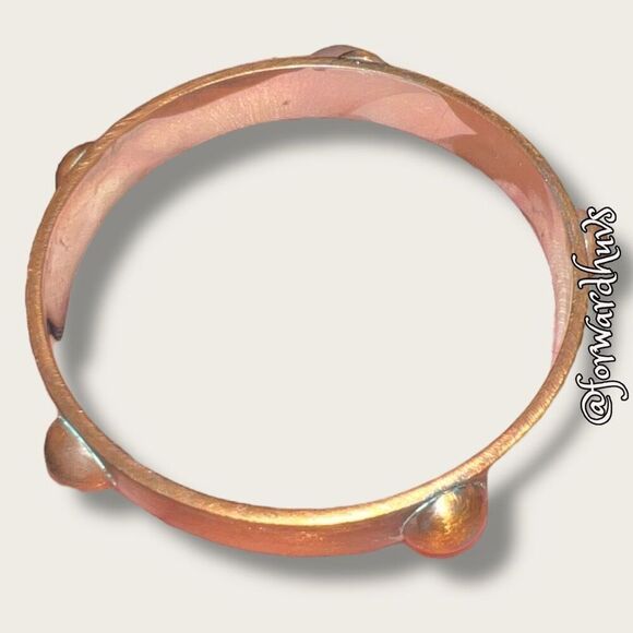 Bundle Sale 3 for $15 | Copper-Colored Bangle with silver-tone Interior - Picture 3 of 8